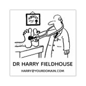 Tampons Encreurs Médecin avec stéthoscope et patient (Impression)