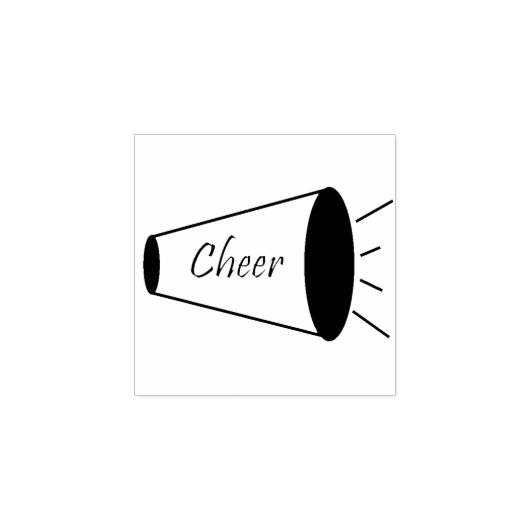 Tampons Encreurs Mégaphone "Cheer" en caoutchouc (Impression)
