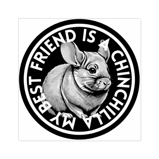 Tampons Encreurs Meilleur ami Chinchilla (Impression)
