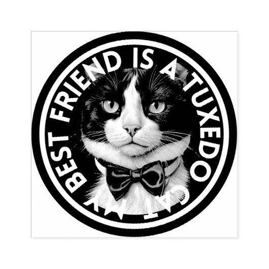 Tampons Encreurs Meilleur ami Tuxedo Chat (Impression)
