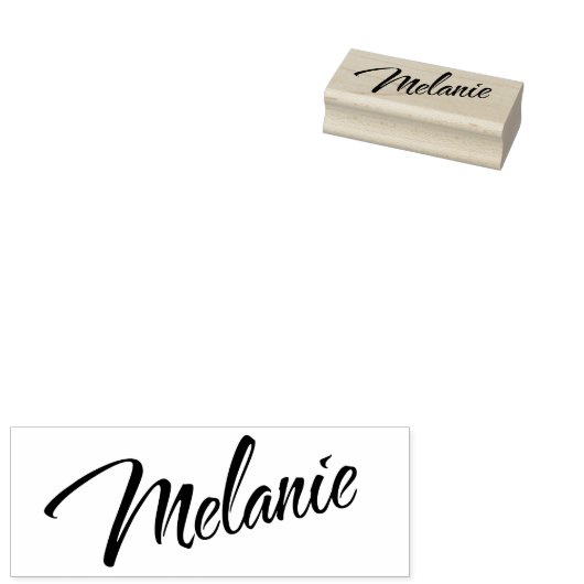 Tampons Encreurs Mélanie nom police cursive décorative (Tamponné)