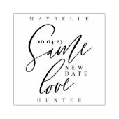 Tampons Encreurs Même Amour Nouveau Mariage Date Élégante Calligrap (Impression)