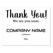 Tampons Encreurs MERCI À bientôt, business custo (Impression)