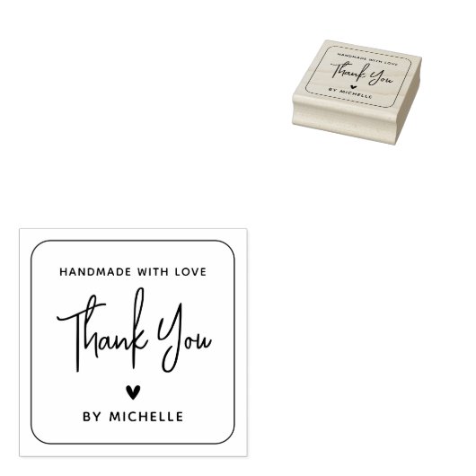 Tampons Encreurs Merci artisanal personnalisé (Tamponné)