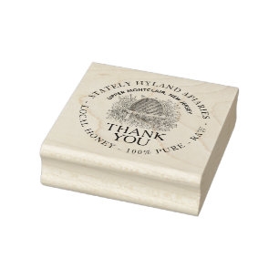 Tampons Encreurs Merci Beekeeper Vintage Skep Wood Art Timbre