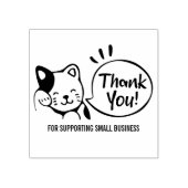 Tampons Encreurs Merci Cat Cute, message personnalisé (Impression)