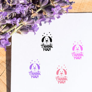 Tampons Encreurs Merci Chien mignon, Petite Entreprise