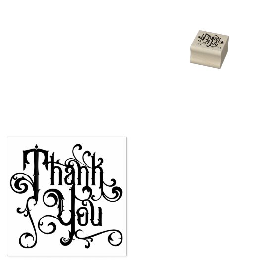 Tampons Encreurs Merci classique de l'ornement rétro siècle (Tamponné)