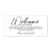 Tampons Encreurs Merci d'accueil Mariage simple (Impression)