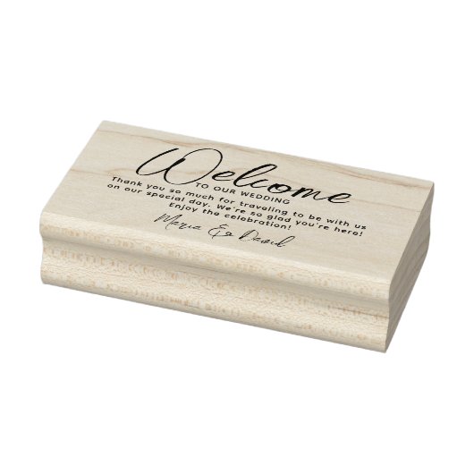 Tampons Encreurs Merci d'accueil Mariage simple (Tampon)