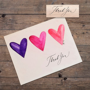 Tampons Encreurs Merci de calligraphie simple et élégant