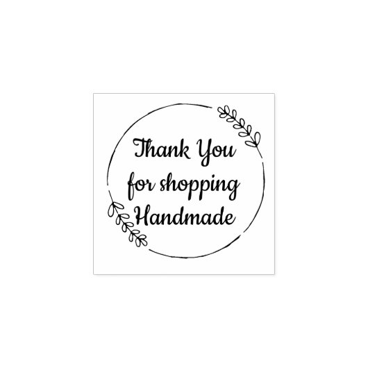 Tampons Encreurs Merci de faire vos achats chez Handmade (Impression)