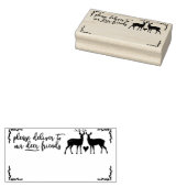 Tampons Encreurs Merci de livrer à nos amis Cerfs Timbre en caoutch (Tamponné)