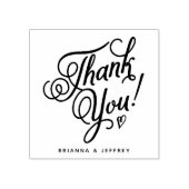 Tampons Encreurs Merci de script doux avec votre texte (Impression)