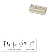 Tampons Encreurs Merci Décontracté Script Mariage de coeur (Tamponné)