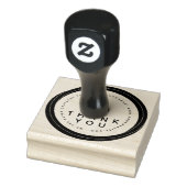 Tampons Encreurs Merci Double Circulaire Boutique Business Logo (Tampon)