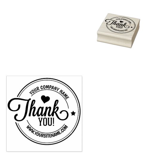 Tampons Encreurs Merci, entreprise sur mesure et site, (Tamponné)