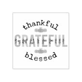 Tampons Encreurs Merci Grateful Blessé mignon automne Thanksgiving (Impression)