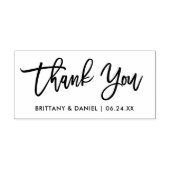 Tampons Encreurs Merci Mariage de script de brosse moderne (Impression)