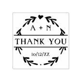 Tampons Encreurs Merci Mariage monogramme minimaliste (Impression)