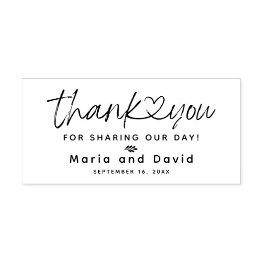 Tampons Encreurs Merci Mariage simple (Impression)