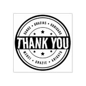 Tampons Encreurs Merci multilingue, entreprise personnalisée et sit (Impression)