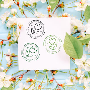Tampons Encreurs Merci multilingue, Fleur mignonne pour petites ent