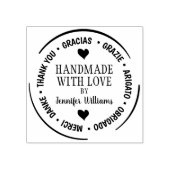 Tampons Encreurs Merci Multilingue Moderne Fait À La Main Avec Amou (Impression)