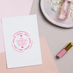 Tampons Encreurs Merci multilingue moderne, Petites entreprises