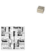 Tampons Encreurs Merci multilingue Typographie Word Cloud (Tamponné)