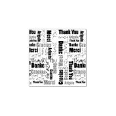 Tampons Encreurs Merci multilingue Typographie Word Cloud (Impression)