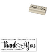 Tampons Encreurs Merci Nom d'entreprise Site Web Promotion sociale (Tamponné)