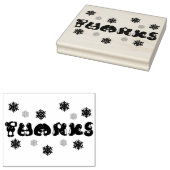 Tampons Encreurs Merci Penguin Pmoteurs Snowflakes Merci Stamp (Tamponné)