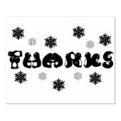 Tampons Encreurs Merci Penguin Pmoteurs Snowflakes Merci Stamp (Impression)