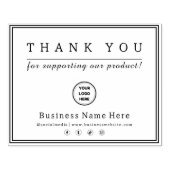 Tampons Encreurs Merci Pour Acheter Notre Logo D'Entreprise (Impression)