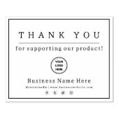 Tampons Encreurs Merci Pour Acheter Notre Logo D'Entreprise (Impression)