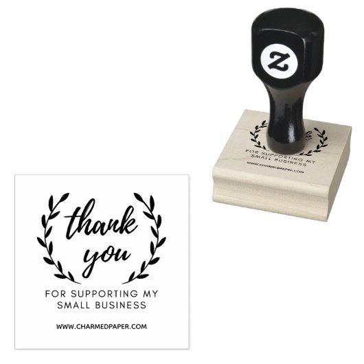 Tampons Encreurs Merci Pour Le Soutien À Ma Petite Entreprise (Tamponné)