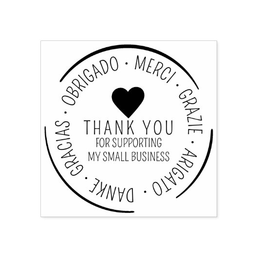 Tampons Encreurs Merci pour le support des entreprises, Multilingua (Impression)