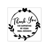 Tampons Encreurs Merci pour soutenir ma petite entreprise Vegan, (Impression)