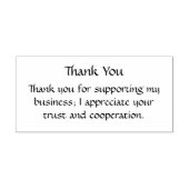 Tampons Encreurs Merci pour soutenir mon entreprise (Impression)