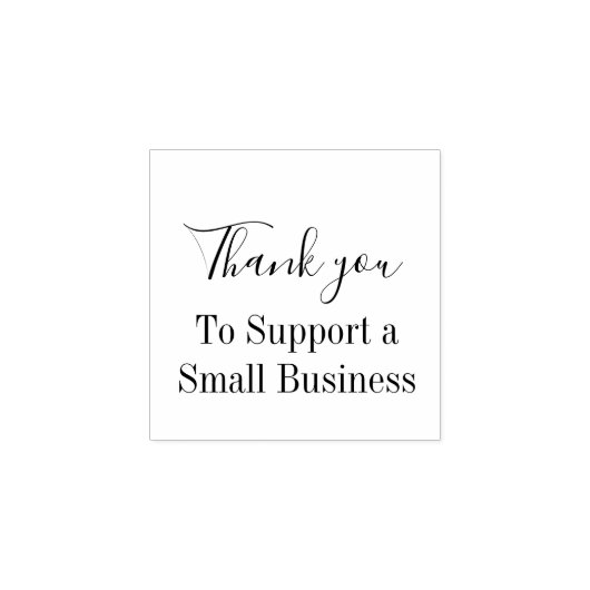 Tampons Encreurs Merci pour soutenir une petite entreprise (Impression)