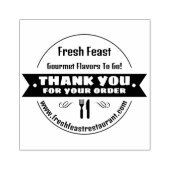 Tampons Encreurs Merci pour votre commande de plats à emporter pers (Impression)