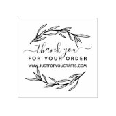 Tampons Encreurs Merci Pour Votre Commande Laurel Leaf (Impression)