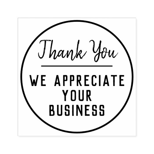 Tampons Encreurs Merci Pour Votre Entreprise Timbre En Caoutchouc (Impression)