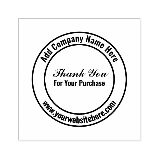 Tampons Encreurs Merci Pour Votre Modèle De Nom Professionnel D'Ach (Impression)