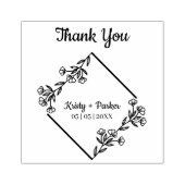 Tampons Encreurs Merci Quote Diamant et Mariage Fleur sauvage (Impression)