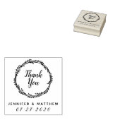 Tampons Encreurs Merci | Rustic Wreath Wedding Favor Cadeau Cadeau (Tamponné)