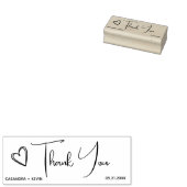 Tampons Encreurs Merci Script Casual Cœur (Tamponné)