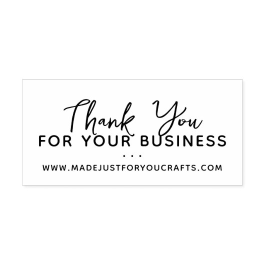 Tampons Encreurs Merci Simple Pour Votre Entreprise (Impression)