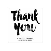 Tampons Encreurs Merci typographie rustique chic simple mariage (Impression)